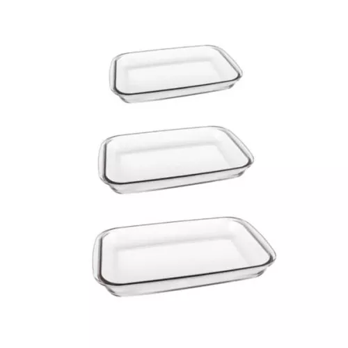 Conjunto de Assadeiras de Vidro