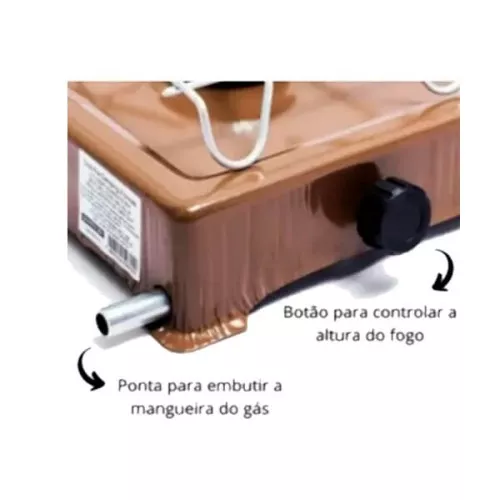 Fogão Portátil 2 Bocas à Gás Jolly