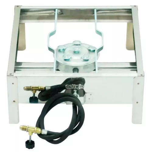 Fogareiro 1 Boca Alta Pressão Inox Estilofer