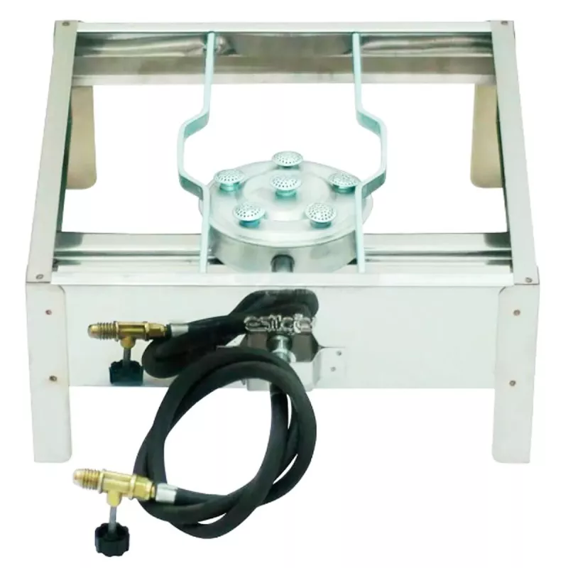 Fogareiro 1 Boca Alta Pressão Inox Estilofer