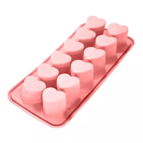 Forma 12 Unidades Silicone Coração Ke Home