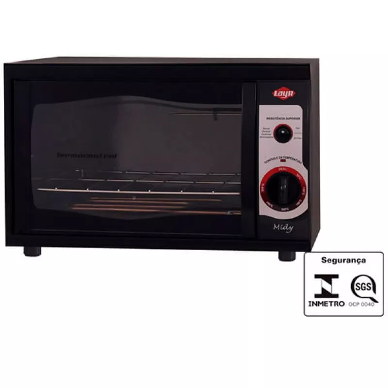 Forno Elétrico Midy Black Plus Layr