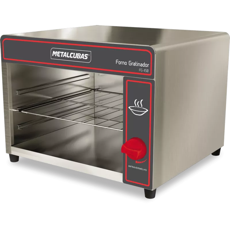 Forno Gratinador Metalcubas FG 450 a Gás