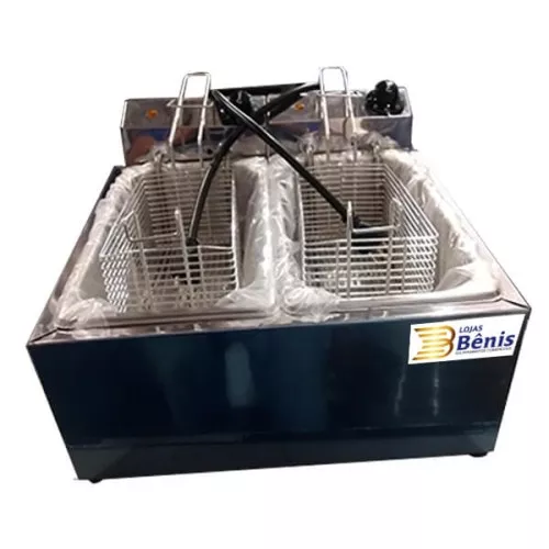 Fritadeira Dupla 3 Litros Inox Universal 