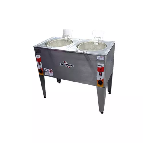 Fritadeira Elétrica 2 Cubas de 24L Skynsem Inox FRP-24D