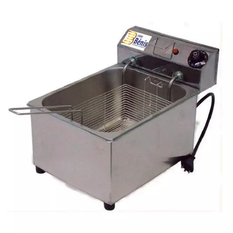 Fritadeira Elétrico Retangular 5 Litros Inox Universal 