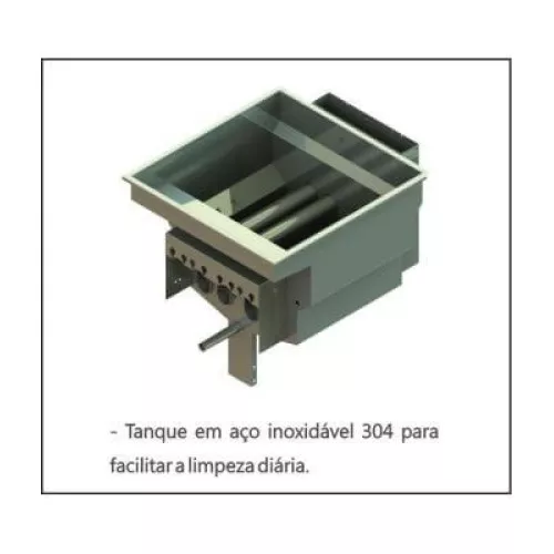 Fritadeira Zona Fria de Óleo Metalcubas FOG 3 C Gás