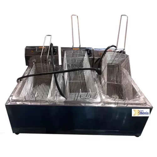 Fritadeira Tripla Inox Universal 