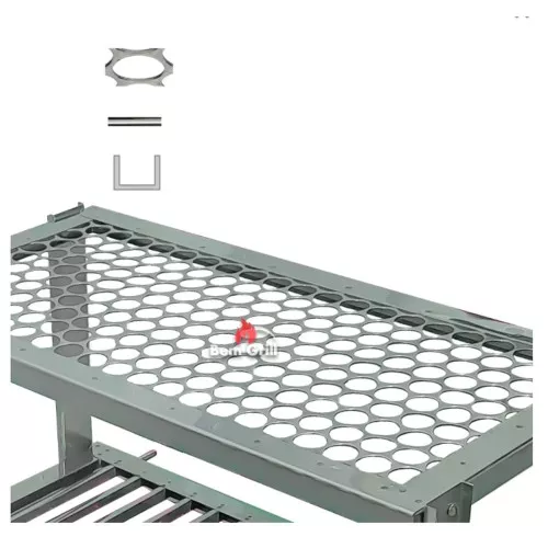 Grelha Uruguaia Descanso Inox 55 x 50 Bem Grill