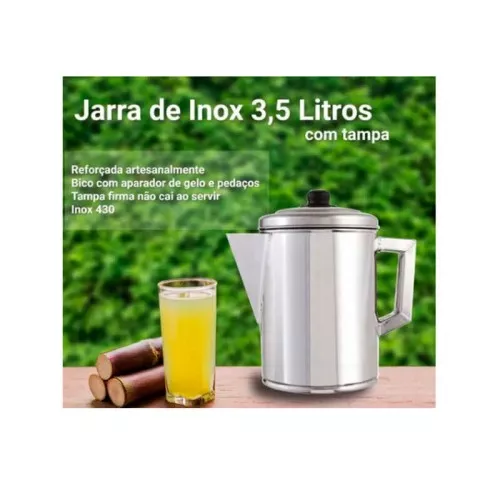 Jarro Para Caldo de Cana Metalúrgica Record