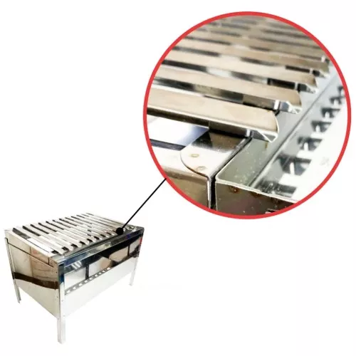 Mini Churrasqueira Argentina Portátil Inox Bem Grill