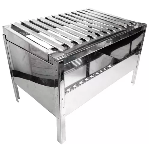 Mini Churrasqueira Argentina Portátil Inox Bem Grill