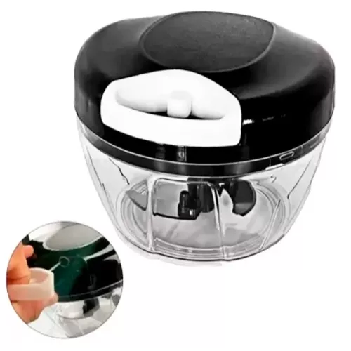 Mini Processador de Alimentos 500 ml c/ 3 Lâminas 11,5cm Belakaza