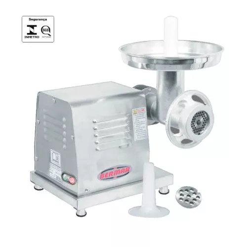 Moedor de Carne Inox Bermar Boca 8 BM 23 NR
