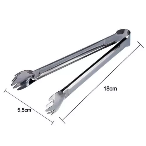 Pegador Gelo e Churrasco 18cm Aço Inox Weck