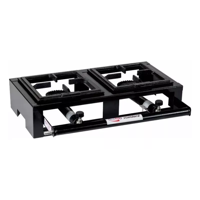 Fogão Mesa 2 Boca a Gás Industrial Standard Cristal Aço  