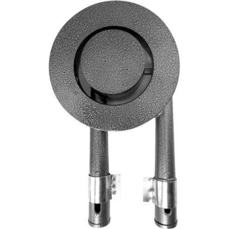Queimador Duplo 13 cm Ferro Fundido Cristal Aço