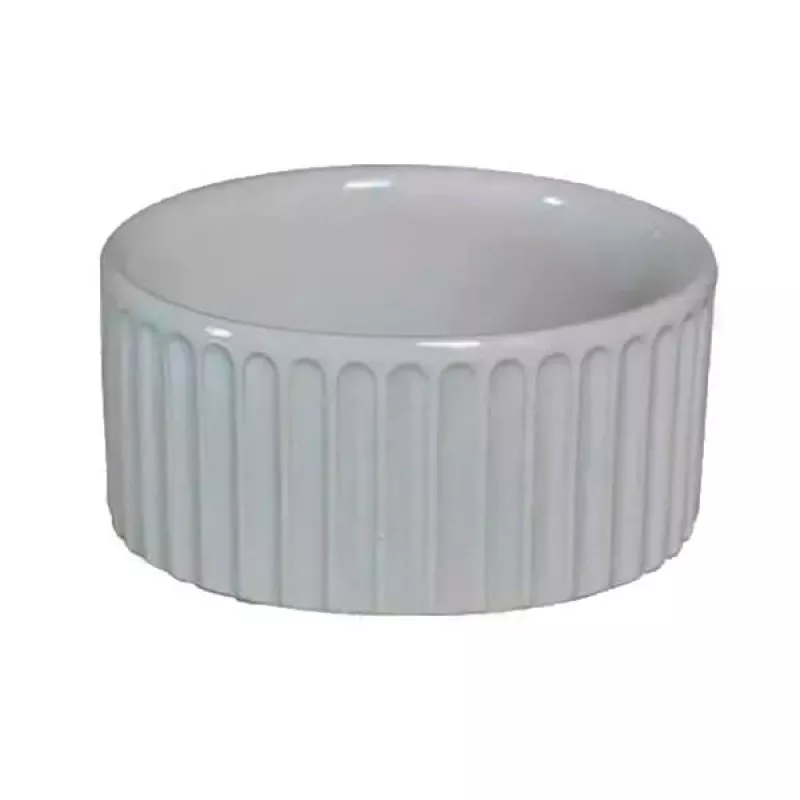 Ramequim Canelado Porcelana Lu 