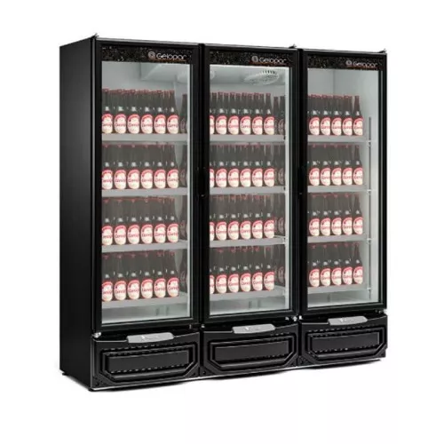 Refrigerador Vertical Conveniência GCBC- 1450 PR Gelopar