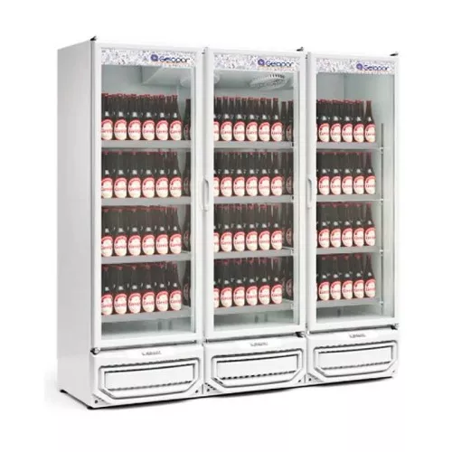 Refrigerador Vertical Conveniência GCBC- 1450 PR Gelopar