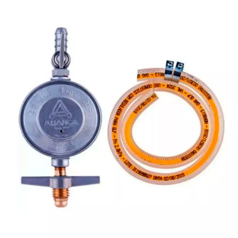 Regulador Gás 506/01 Com Mangueira 1,20m Aliança