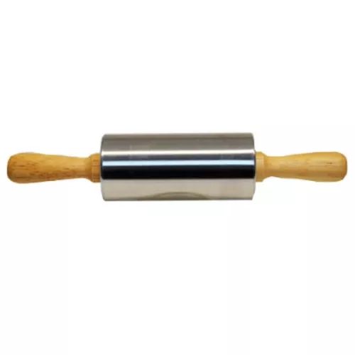 Rolo Para Massa Madeira /Aço 4,5 x 27,5 cm Jolly