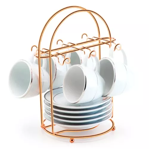 Suporte Para Xícara de Café Rose Gold Arthi