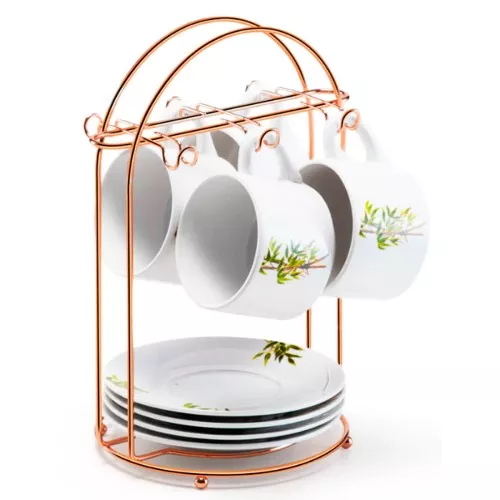 Suporte Para Xícara de Chá Rose Gold Arthi