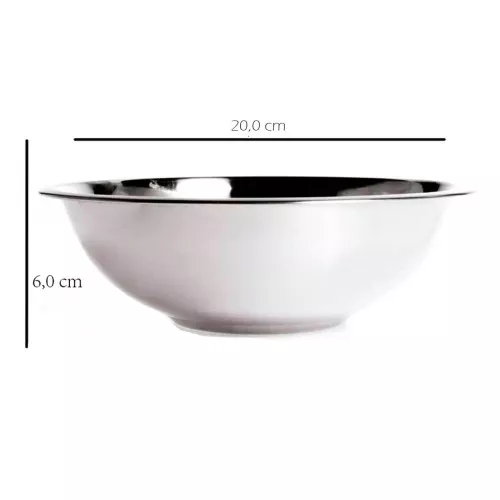 Tigela Inox 20cm Super Resistente Gedex