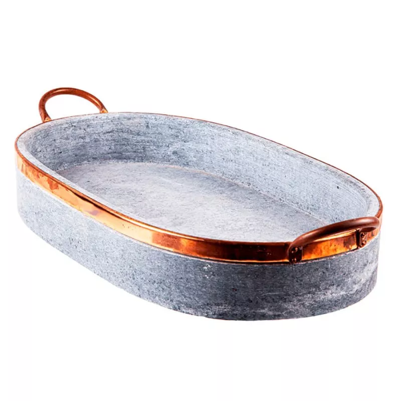 Travessa Oval Pedra Sabão M Artesanato Dias 